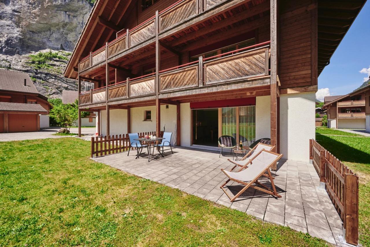 Apartment Truemmelbach, Comfortabl & Cozy, Private Terrace With Best Views Lauterbrunnen Exteriör bild