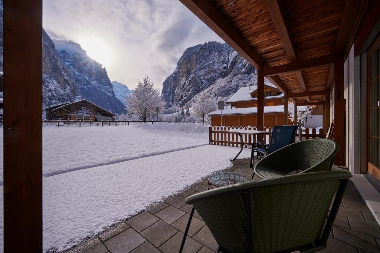 Apartment Truemmelbach, Comfortabl & Cozy, Private Terrace With Best Views Lauterbrunnen Exteriör bild
